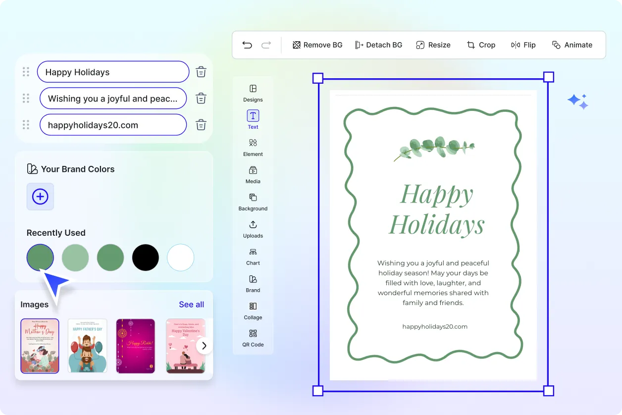Free AI Happy Holidays Wishes Generator, Free Online Holiday Message Maker